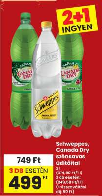 Schweppes, Canada Dry szénsavas üdítőital