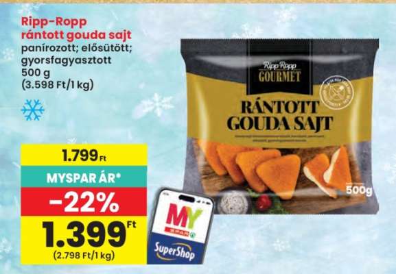 Ripp-Ropp Rántott Gouda Sajt