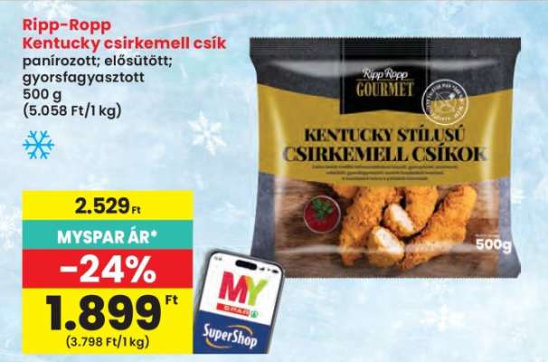 Ripp-Ropp Kentucky csirkemell csík