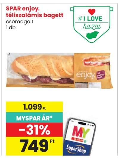 SPAR enjoy. téliszalámis bagett