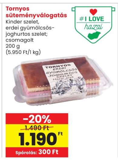 Tornyos süteményválogatás