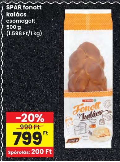 SPAR fonott kalács