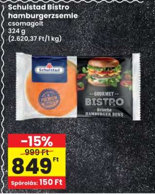 SCHULSTAD BISTRO HAMBURGERZSEMLE