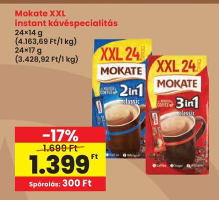 Mokate XXL instant kávéspecialitás