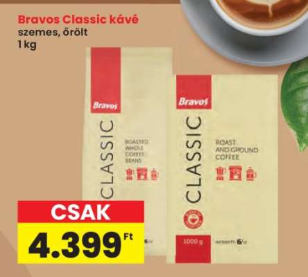 BRAVOS CLASSIC KÁVÉ
