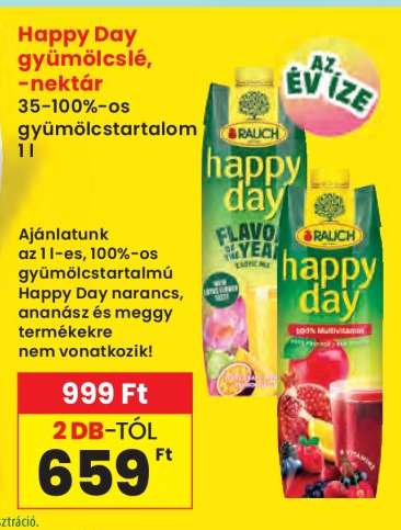 Happy Day gyümölcslé, -nektár
