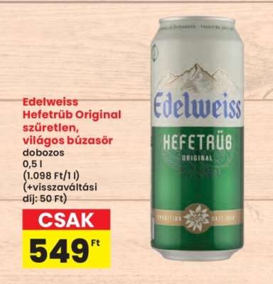 Edelweiss Hefetrüb Original