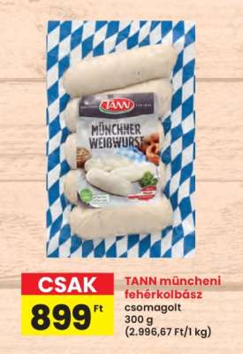 TANN müncheni fehérkolbász