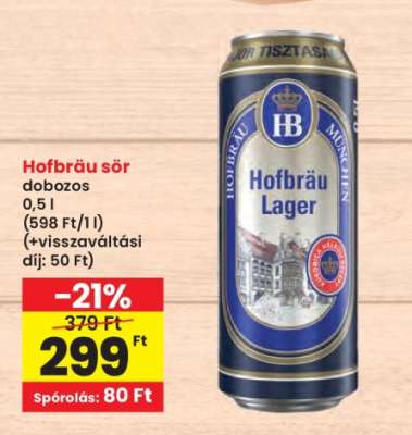 Hofbräu sör