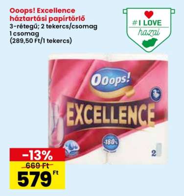 Ooops! Excellence háztartási papírtörlő