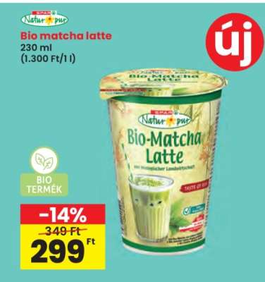 Bio matcha latte