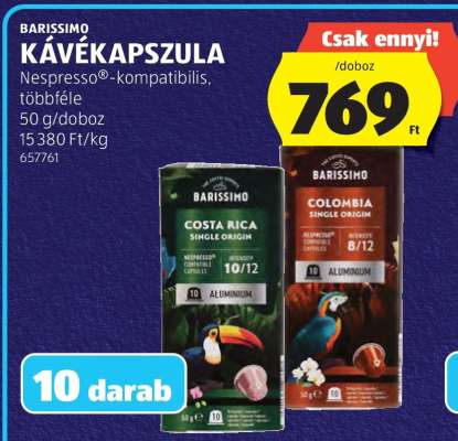 BARISSIMO KÁVÉKAPSZULA