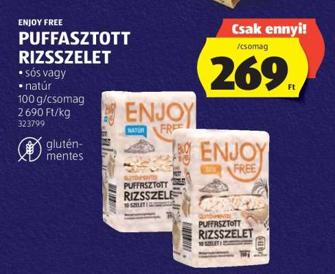 ENJOY FREE PUFFASZTOTT RIZSSZELET