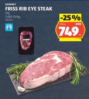 GOURMET FRISS RIB EYE STEAK