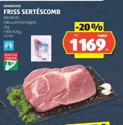 Friss sertéscomb