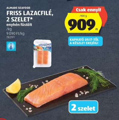 ALMARE SEAFOOD FRISS LAZACFILÉ, 2 SZELET