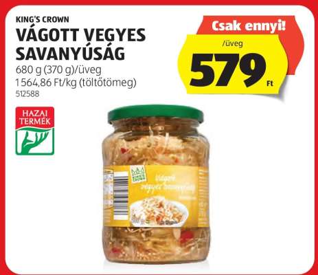 KING'S CROWN VÁGOTT VEGYES SAVANYÚSÁG