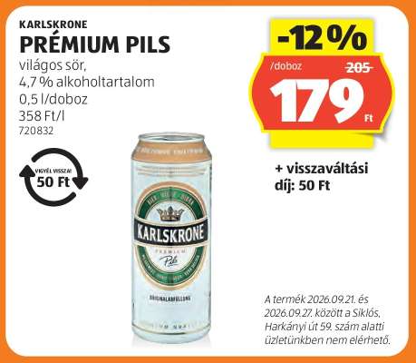 KARLSKRONE PRÉMIUM PILS