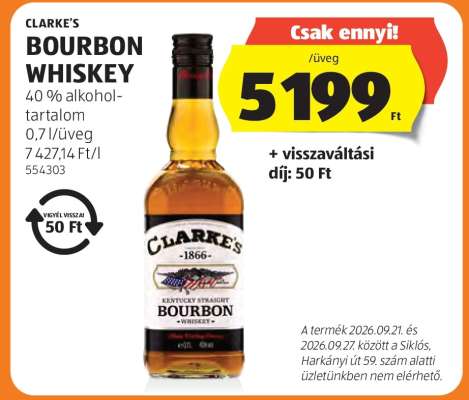 Clarke's Bourbon Whiskey