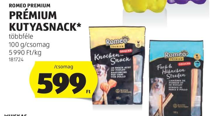 ROMEO PREMIUM PRÉMIUM KUTYASNACK