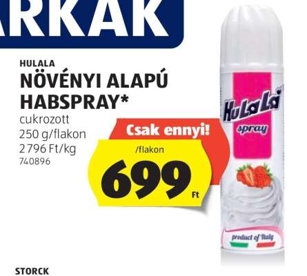 Hulala Növényi Alapú Habspray