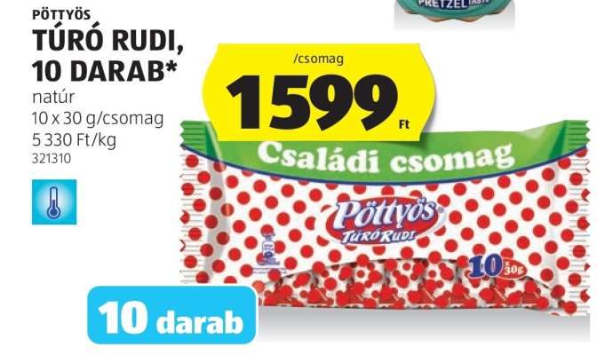 Pöttyös Túró Rudi, 10 darab