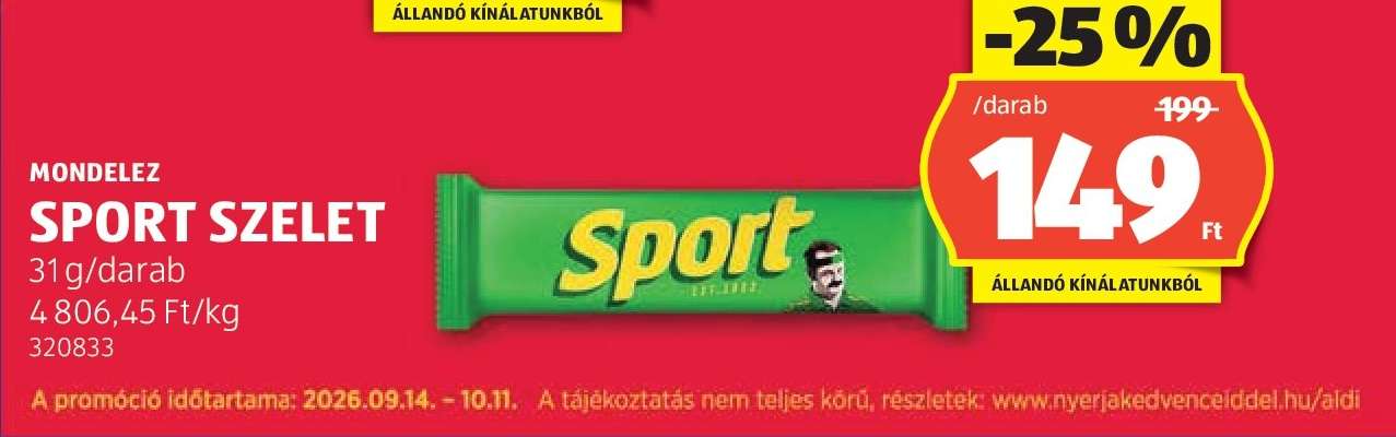 Mondelez Sport Szelet