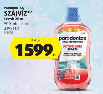 PARODONTAX SZÁJVÍZ*2 Fresh Mint