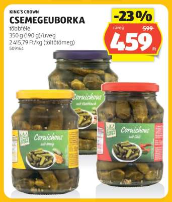 KING'S CROWN CSEMEGEUBORKA