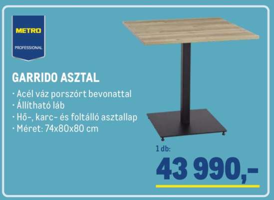 METRO PROFESSIONAL GARRIDO ASZTAL