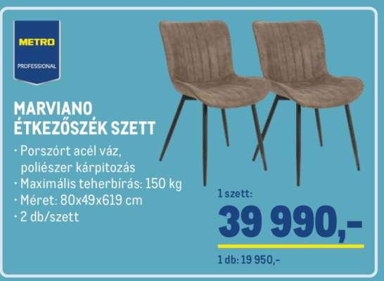 MARVIANO ÉTKEZŐSZÉK SZETT