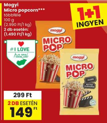 MOGYI Micro popcorn