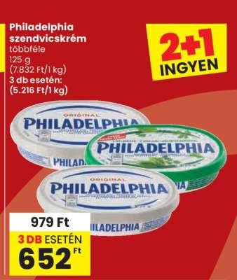 Philadelphia szendvicskrém