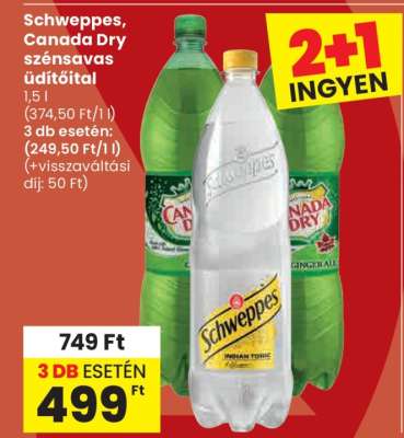 Schweppes, Canada Dry szénsavas üdítőital