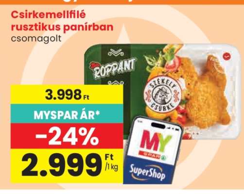 Csirkemellfilé rusztikus panírban