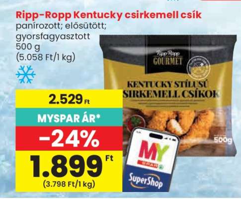 Ripp-Ropp Kentucky csirkemell csík