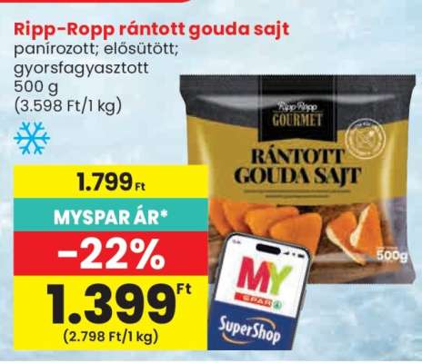 Ripp-Ropp Rántott Gouda Sajt