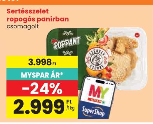 Sertésszelet ropogós panírban