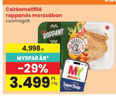 Csirkemellfilé roppanós morzsában
