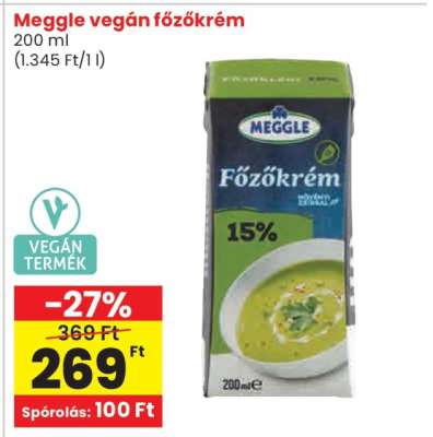 Meggle vegán főzőkrém