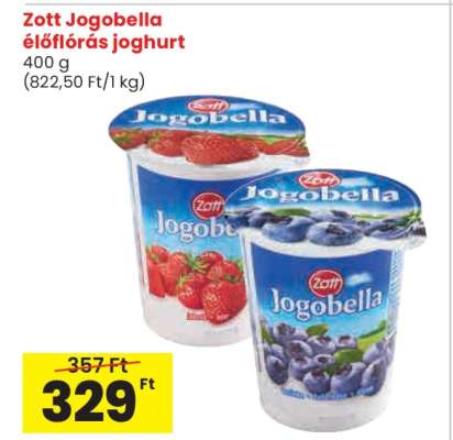 Zott Jogobella élőflórás joghurt