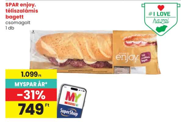 SPAR enjoy. téliszalámis bagett
