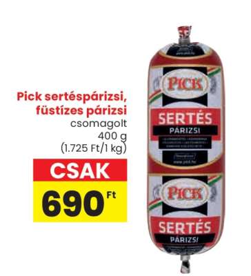 Pick sertéspárizsi, füstízes párizsi