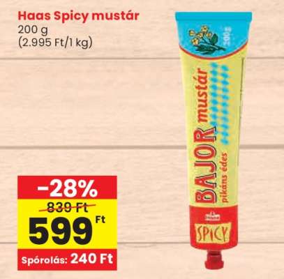 Haas Spicy mustár