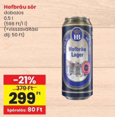 Hofbräu sör