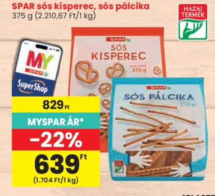 SPAR sós kisperec, sós pálcika