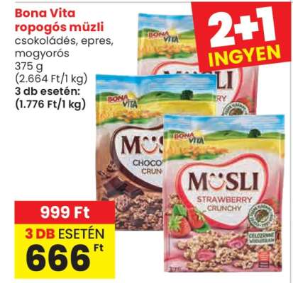 Bona Vita ropogós müzli