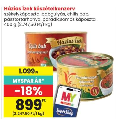 Házias Ízek készételkonzerv