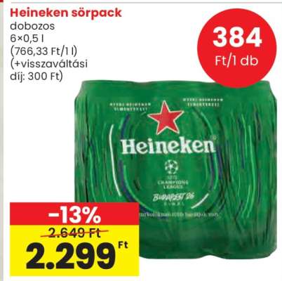 Heineken sörpack