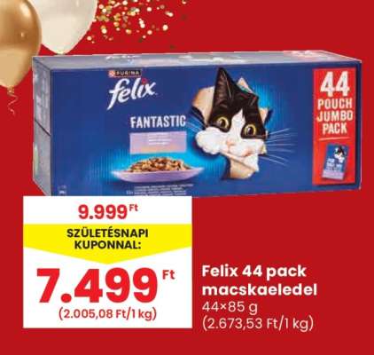 Felix 44 pack macskaeledel